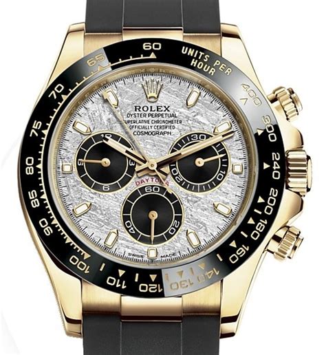 rolex daytona yellow gold meteorite dial|rolex daytona 116519.